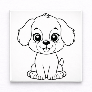 Ímã para colorir - Cachorro