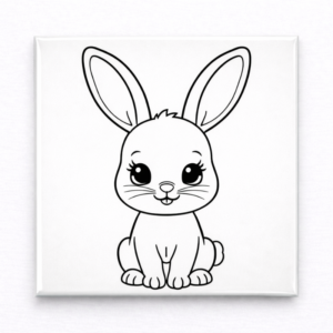 Ímã para colorir - Coelho