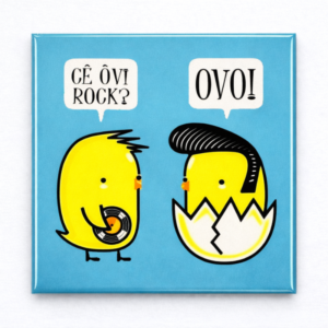 Ímã pintinhos cê ovi rock