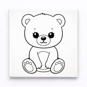 Ímã para colorir - Urso 2