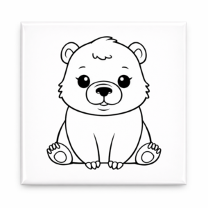 Ímã para colorir - Capivara