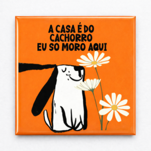 Ímã a casa é do cachorro