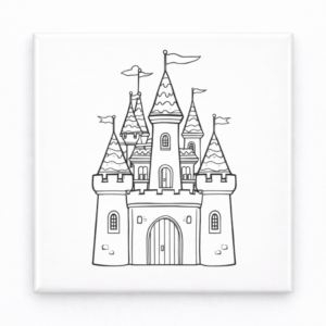 Ímã para colorir - Castelo