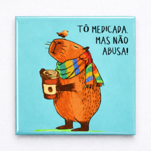 Ímã capivara medicada mas não abusa